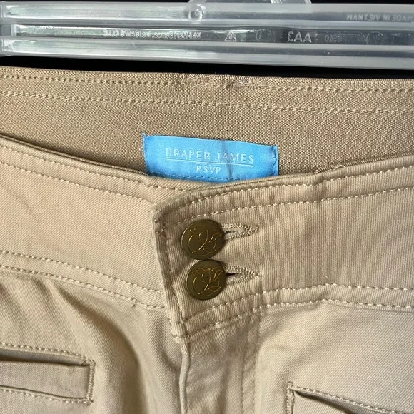 NWOT Draper James Flat front wide leg khakis - Picture 3 of 5